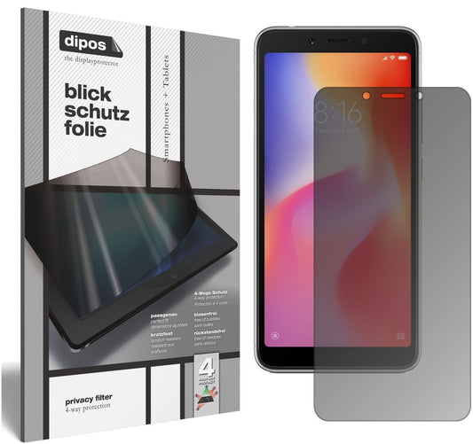 Blickschutzfolie für Xiaomi Redmi 6A matt Schutzfo (1)