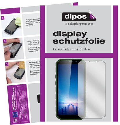 2x Schutzfolie klar für Guophone XP9800 Display-Sc (1)