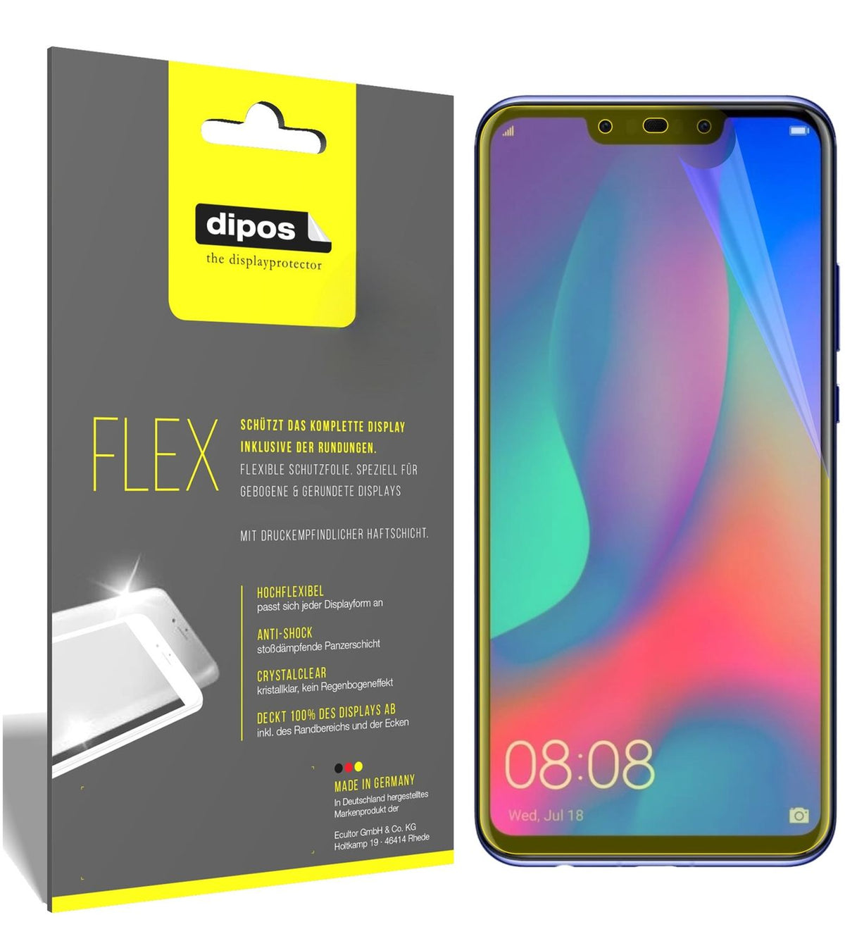 3x 3D Full Cover Schutzfolie für Huawei Nova 3i (1)