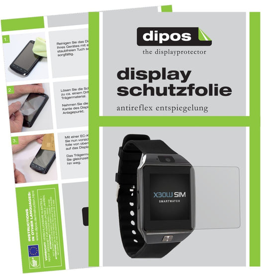 6x Schutzfolie matt für X-Watch X30W Smartwatch Di (1)