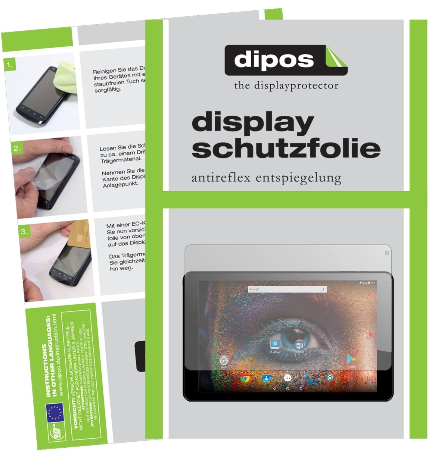 2x Schutzfolie matt für Odys Falcon 10 Plus Displa (1)
