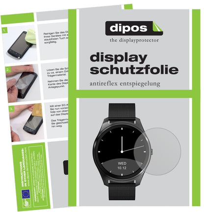 5x Schutzfolie matt für DIGGRO DI03 Smartwatch Dis (2)