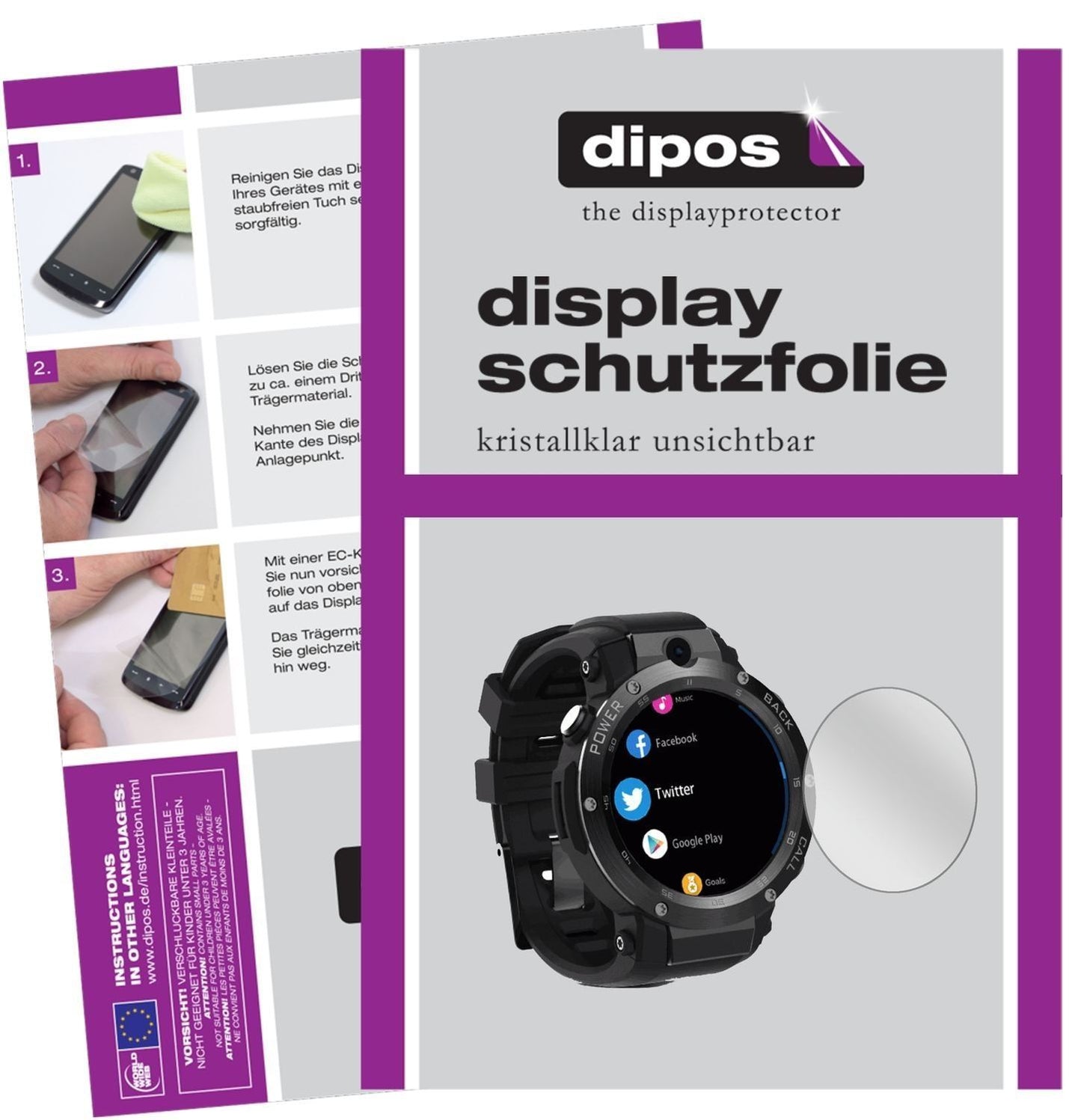 6x Schutzfolie klar für Zeblaze Thor S Display-Sch (1)