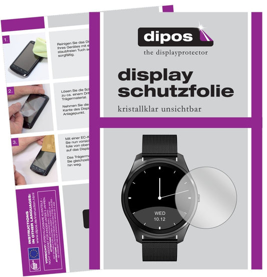 6x Schutzfolie klar für DIGGRO DI03 Smartwatch Dis (1)