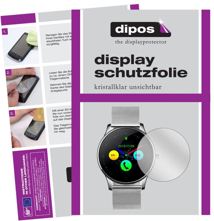 6x Schutzfolie klar für DIGGRO K88H Smartwatch Dis (1)