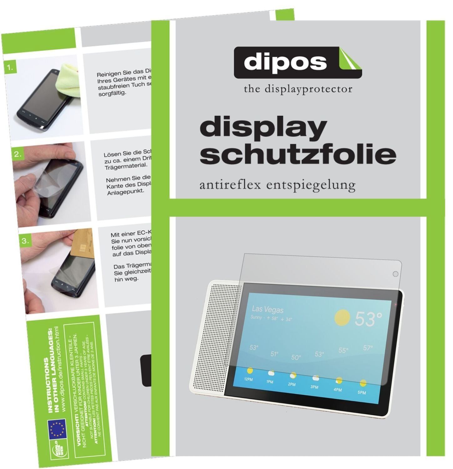 1x Schutzfolie matt für Lenovo Smart Display 8 Dis (2)