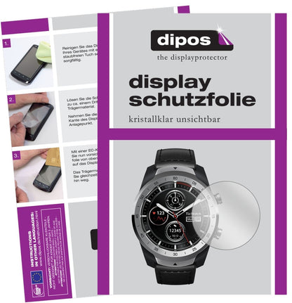 6x Schutzfolie klar für Ticwatch Pro Smartwatch Di (1)