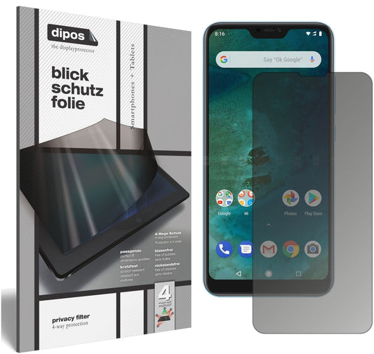 Blickschutzfolie für Xiaomi Mi A2 Lite matt Schutz (1)