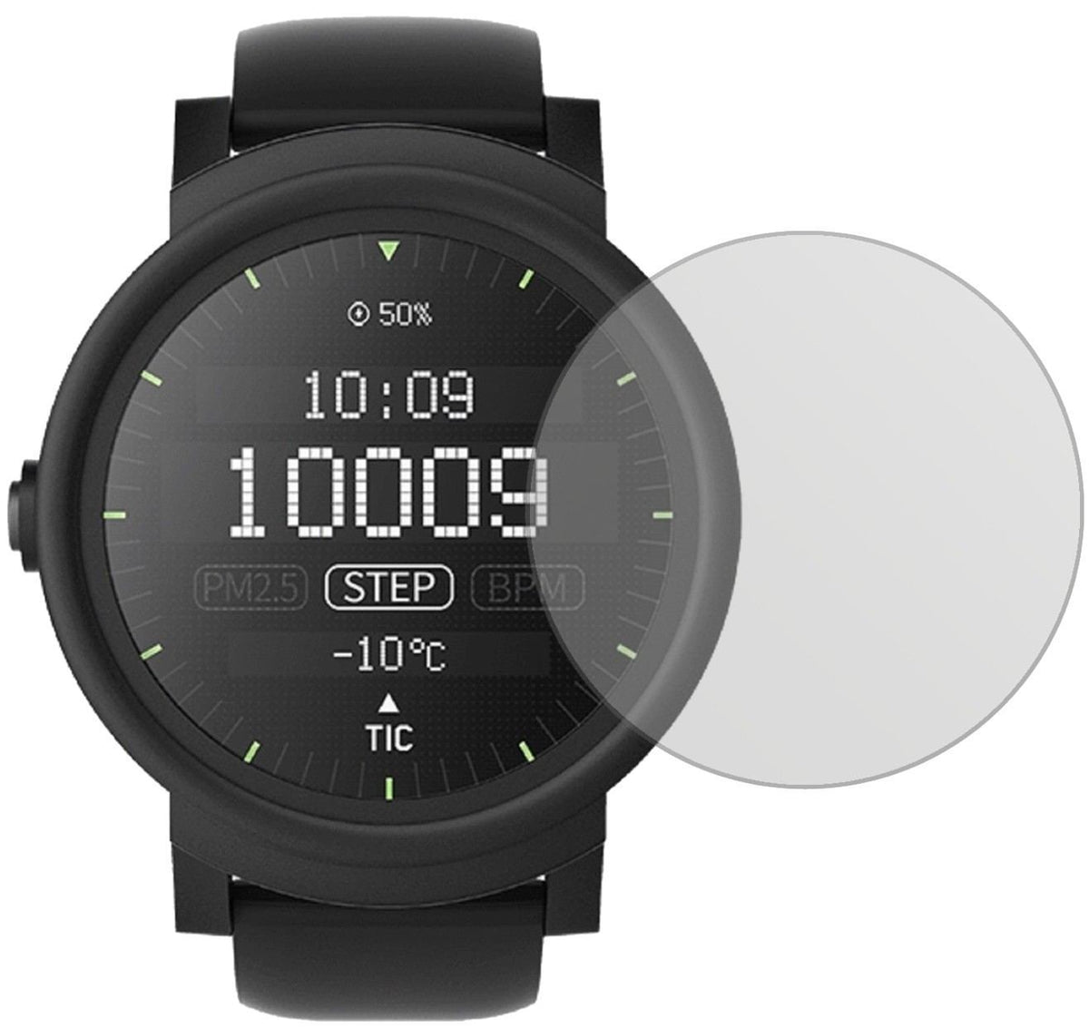6x Schutzfolie matt für Ticwatch E Smartwatch Disp (2)