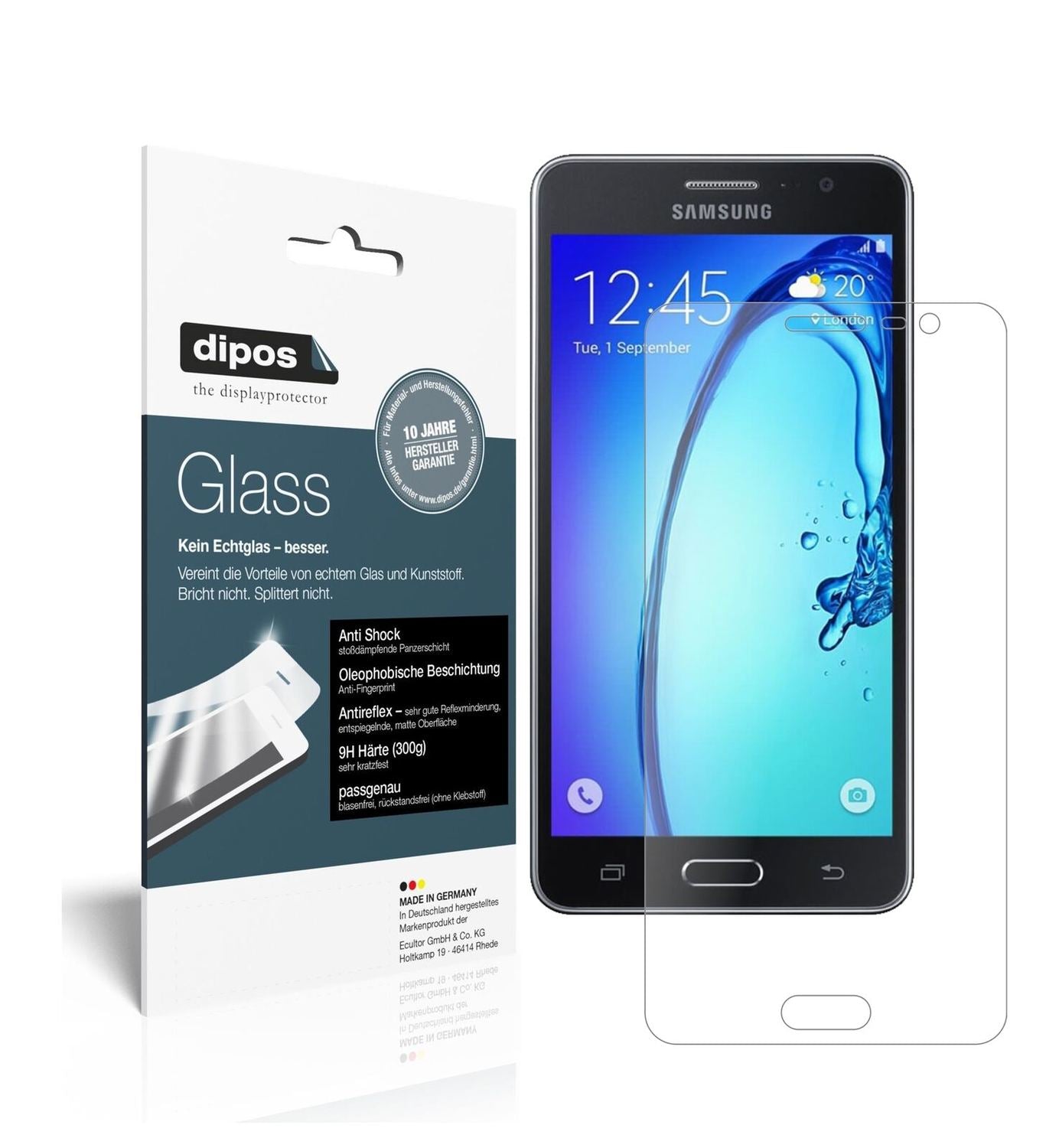 1x 9H Schutzfolie matt für Samsung Galaxy On6 Panz (2)