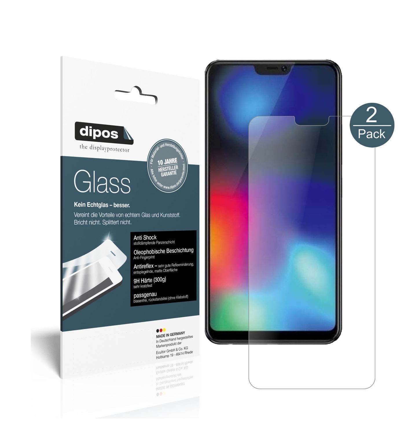 2x 9H Schutzfolie matt für Vivo Z1i Panzerfolie (1)