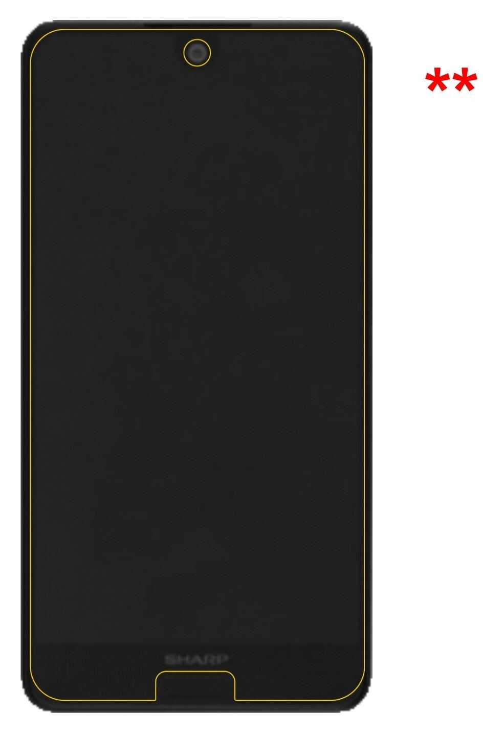 Blickschutzfolie für Sharp Aquos C10 matt Schutzfo (5)
