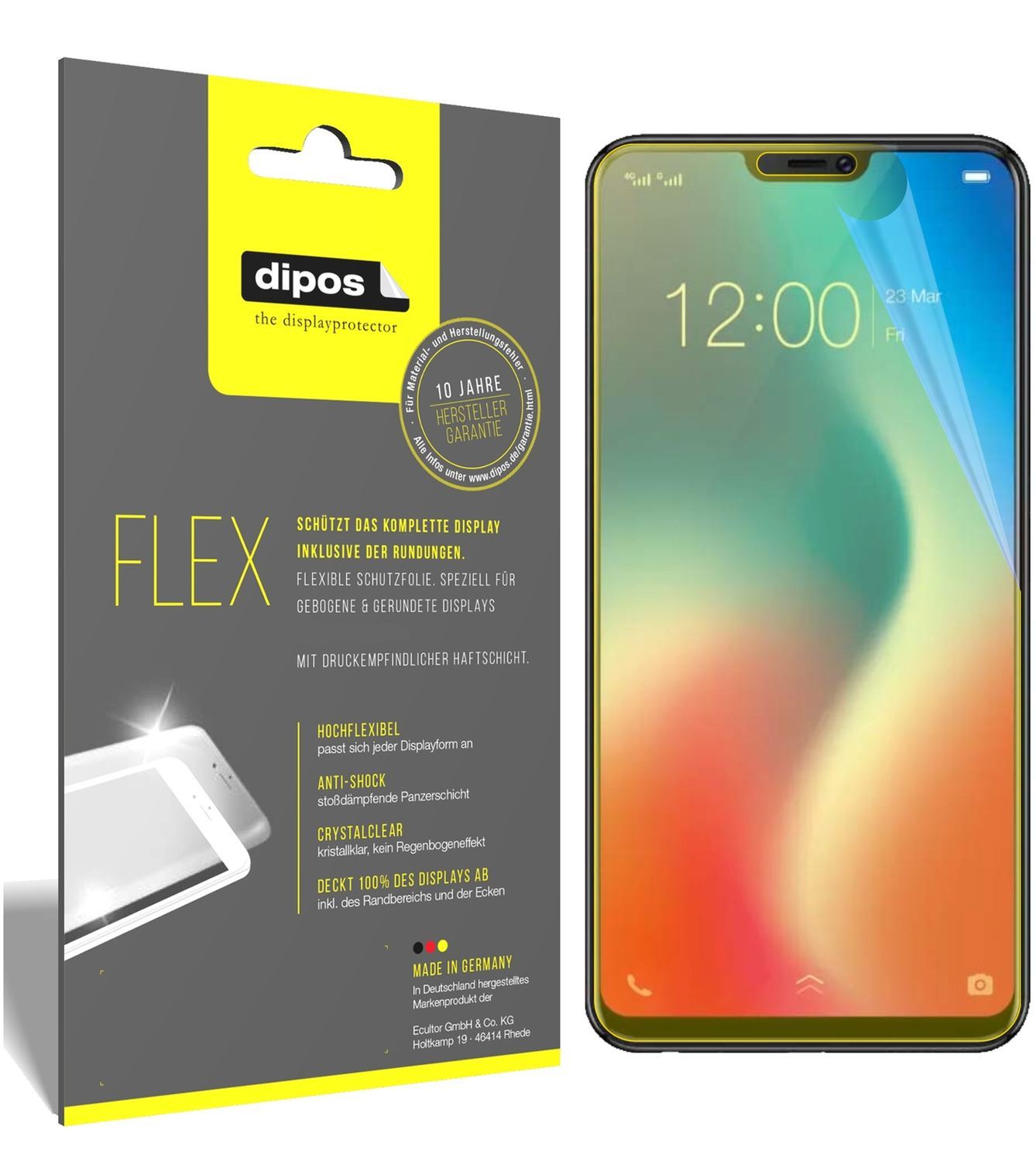 3x 3D Full Cover Schutzfolie für Vivo V9 Youth (1)
