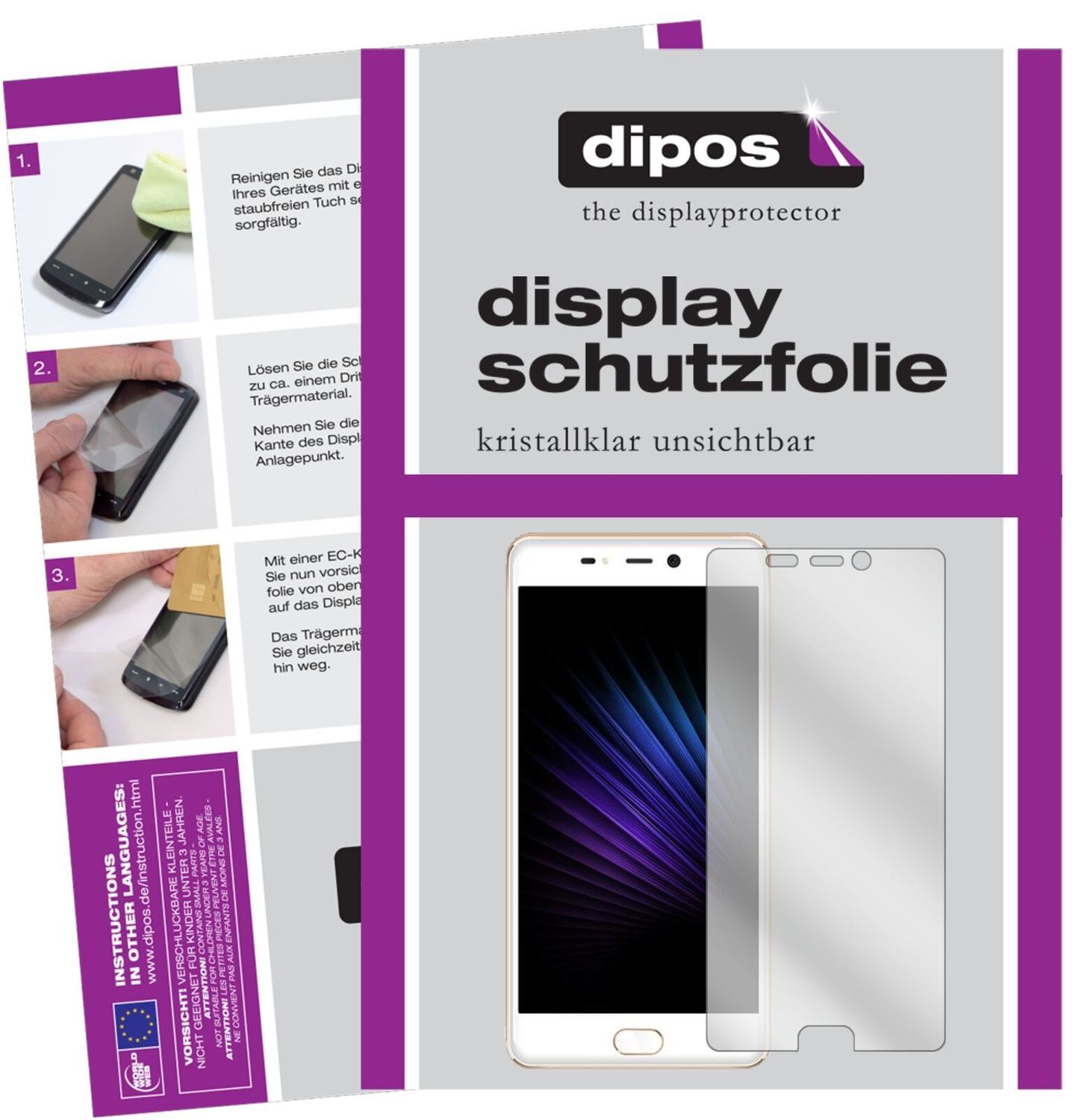 1x Schutzfolie klar für Leagoo T5 Display-Schutzfo (2)