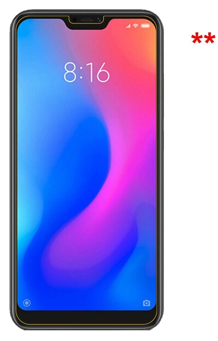 1x 9H Schutzfolie für Xiaomi Redmi 6 Pro Panzerfol (9)