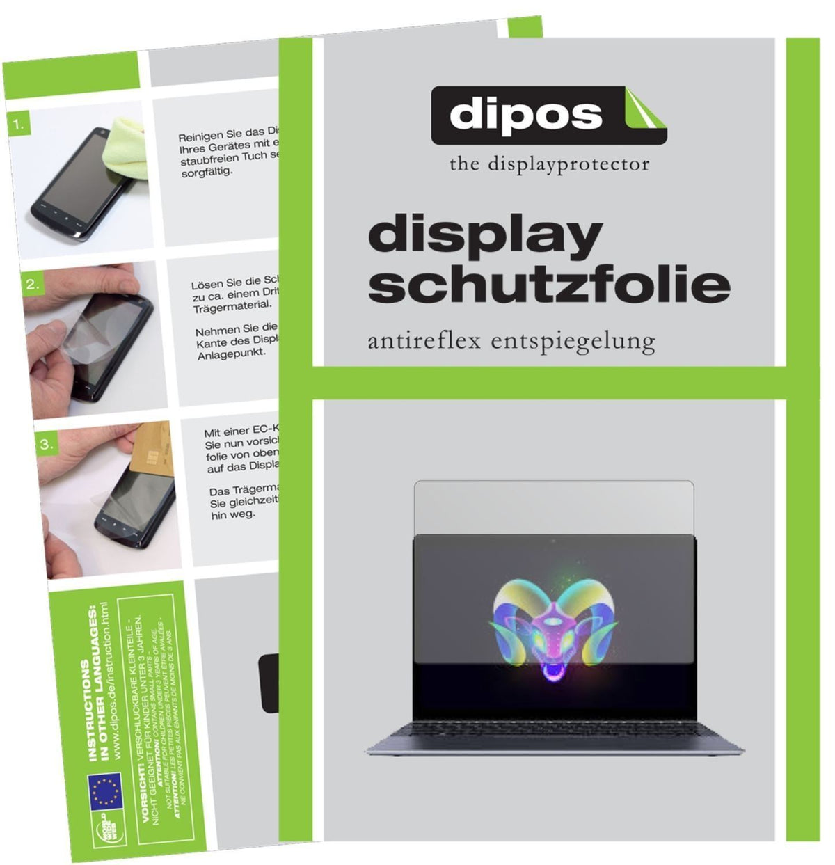 2x Schutzfolie matt für Chuwi LapBook SE Display-S (1)
