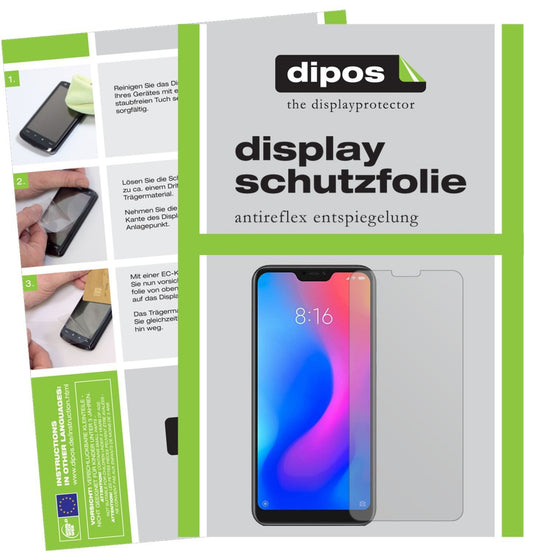 2x Schutzfolie matt für Xiaomi Redmi 6 Pro Display (1)
