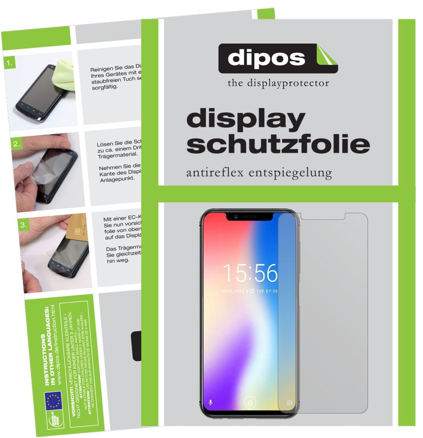 1x Schutzfolie matt für Umidigi One Pro Display-Sc (2)