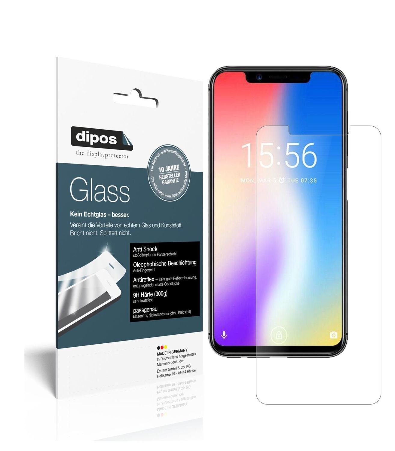 1x 9H Schutzfolie matt für Umidigi One Panzerfolie (2)