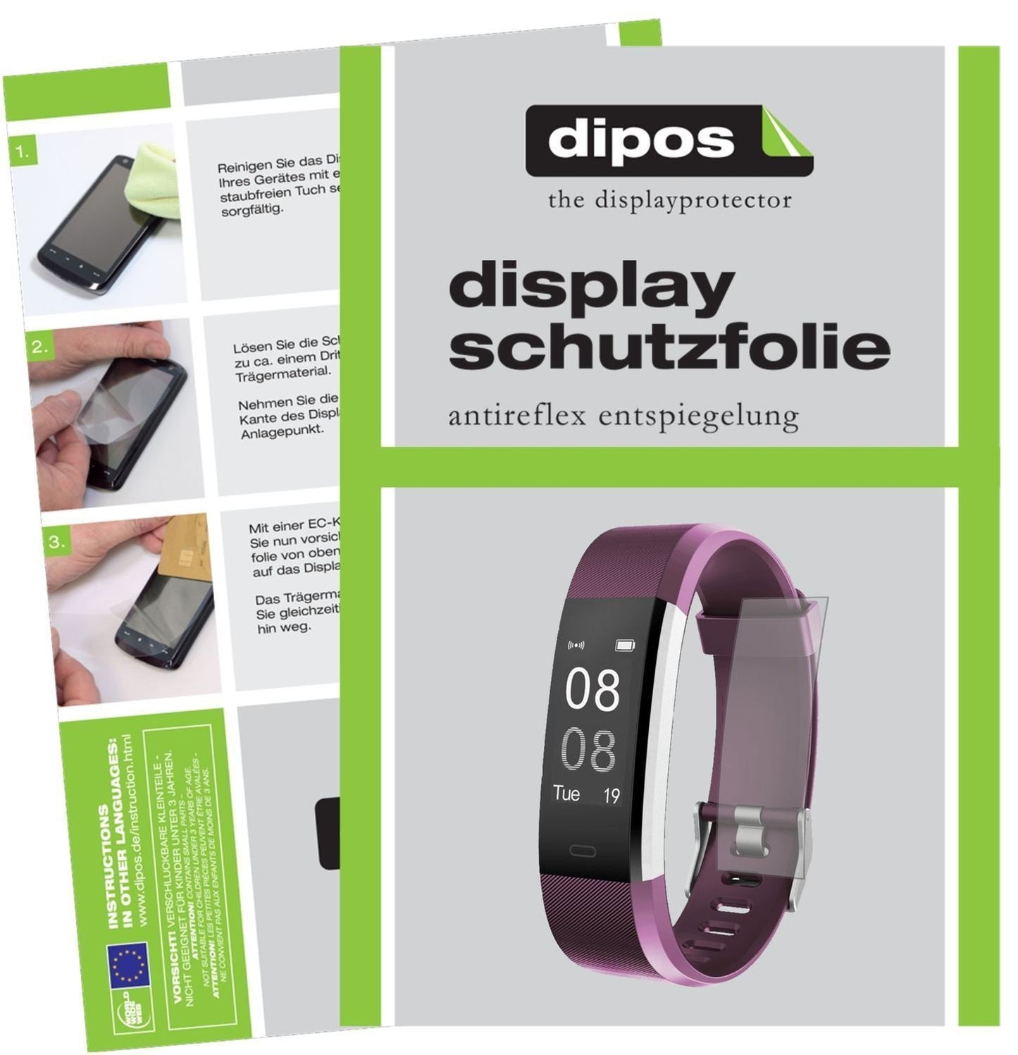 6x 3D Full Cover Schutzfolie für Yamay Fitness Arm (1)
