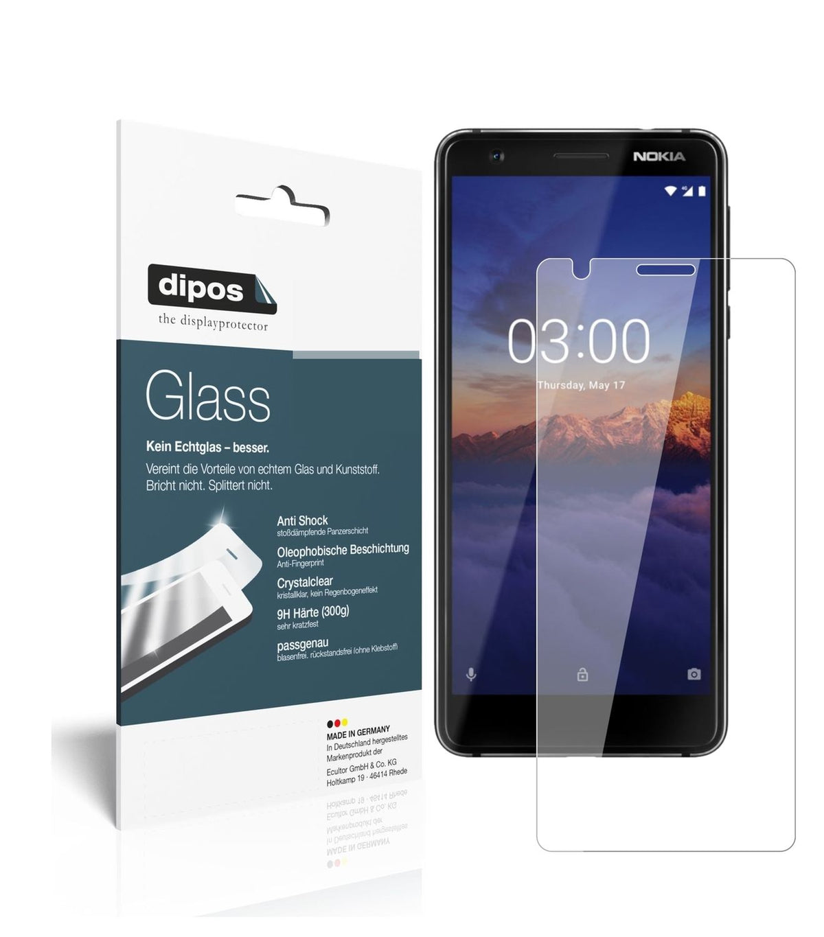 1x 9H Schutzfolie für Nokia 46025 Panzerfolie (2)