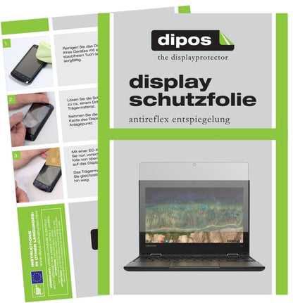 2x Schutzfolie matt für Lenovo 500e Chromebook Dis (1)