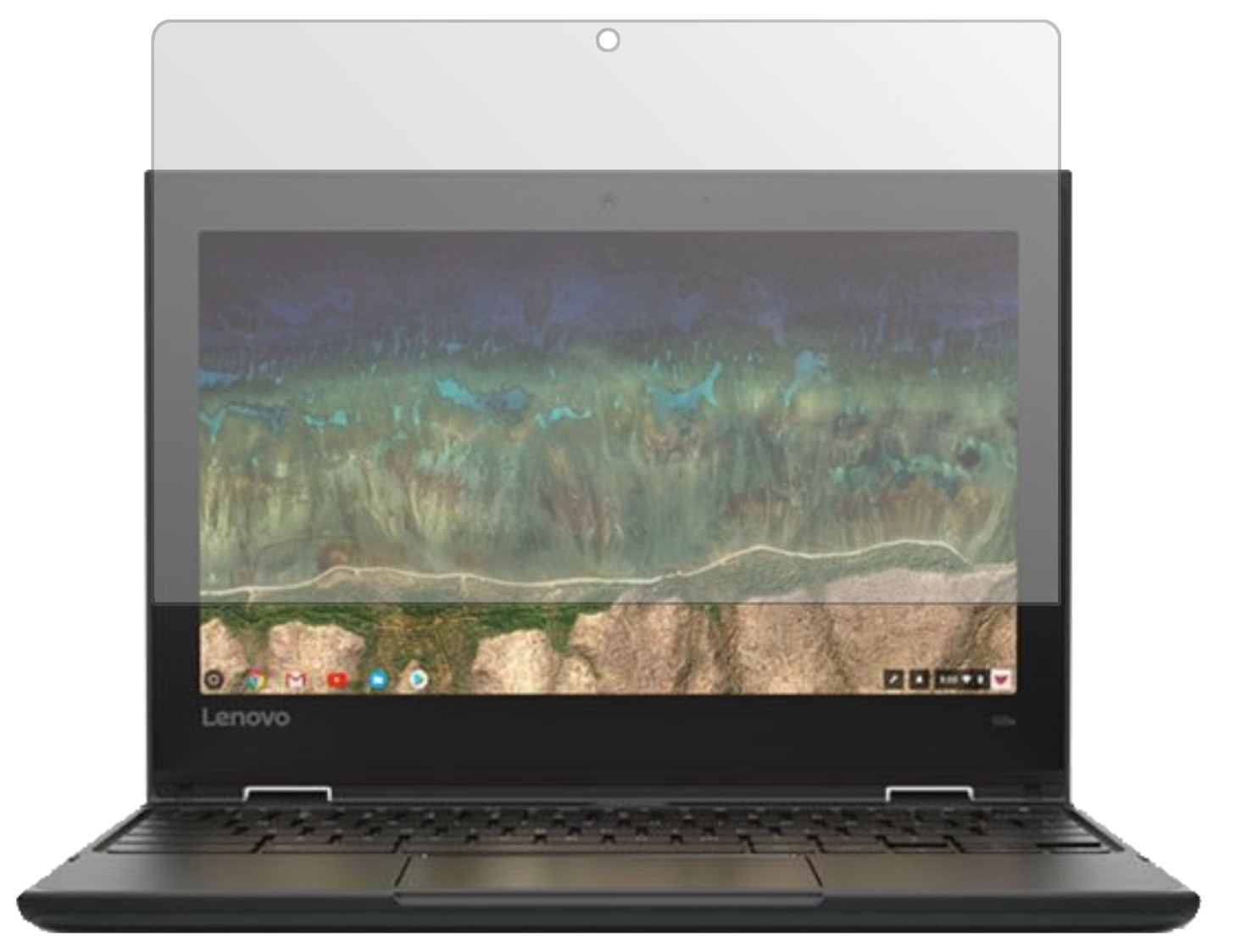 2x Schutzfolie matt für Lenovo 500e Chromebook Dis (2)