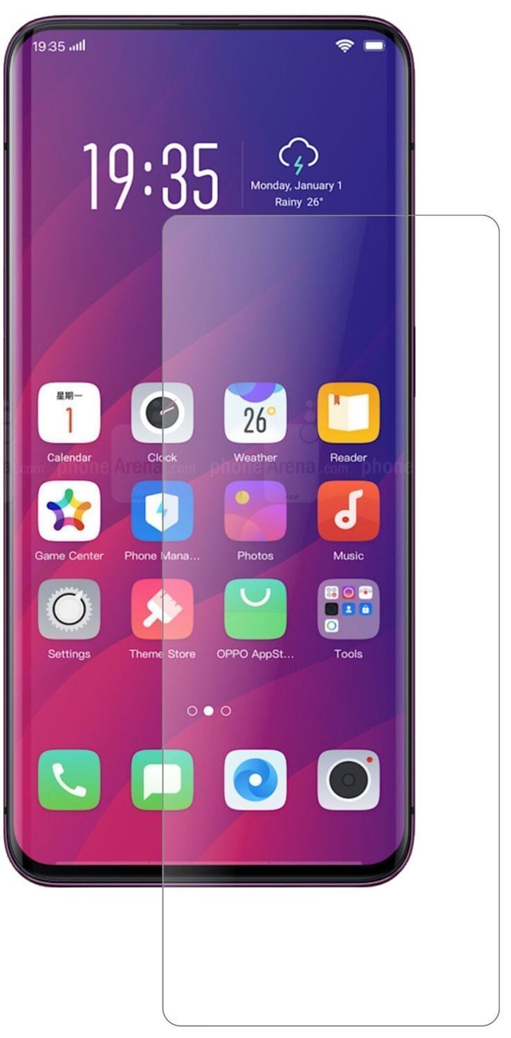 1x 9H Schutzfolie matt für Oppo Find X Panzerfolie (1)