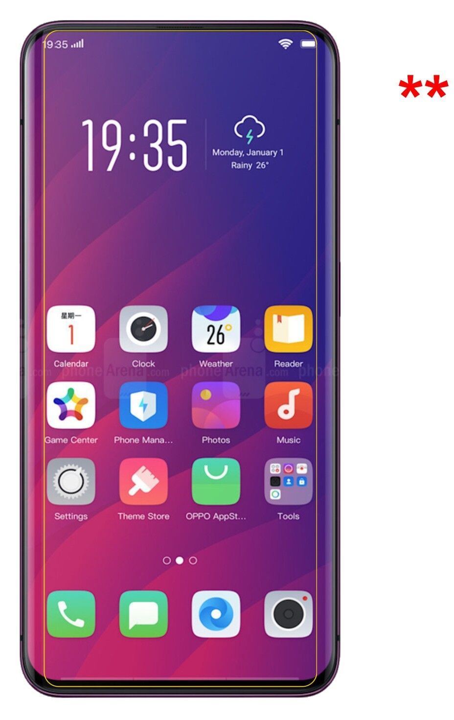 1x 9H Schutzfolie matt für Oppo Find X Panzerfolie (9)