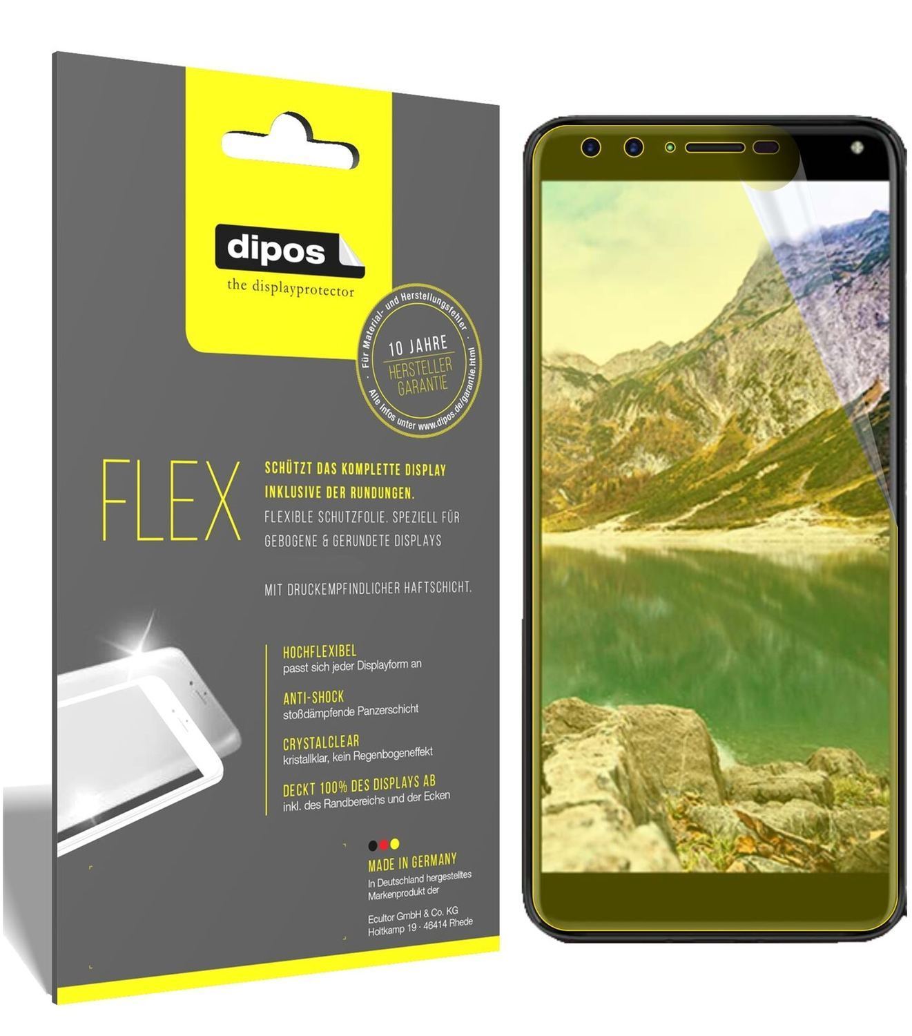 2x 3D Full Cover Schutzfolie für Cherry Mobile Fla (2)