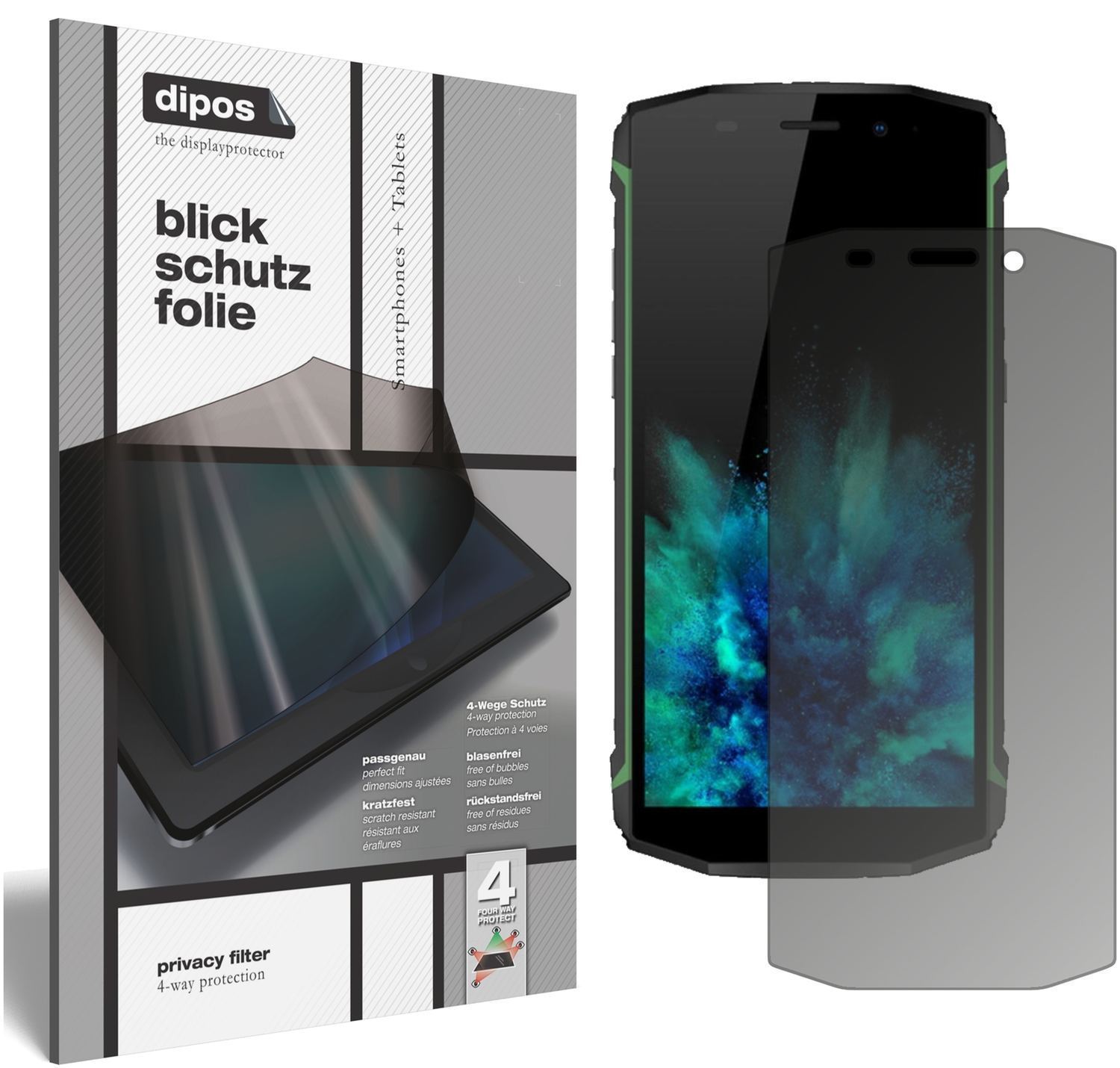 Blickschutzfolie für Blackview BV5800 Pro matt Sch (1)