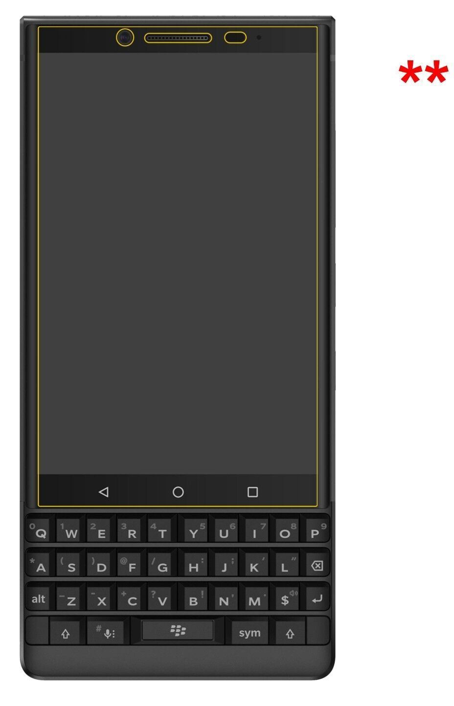 5x Schutzfolie klar für Blackberry Key 2 Display-S (5)