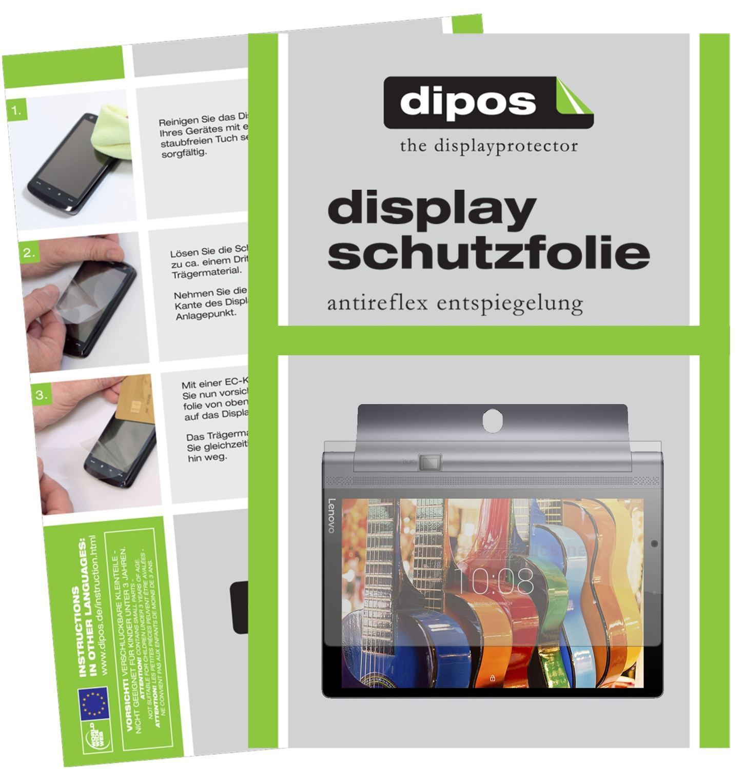 2x Schutzfolie matt für Lenovo Yoga Tab 3 Pro 10 D (1)