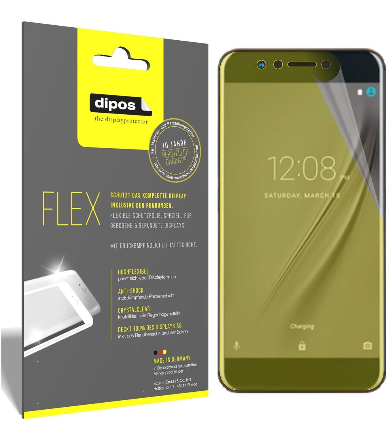 2x 3D Full Cover Schutzfolie für Gome K1 (2)
