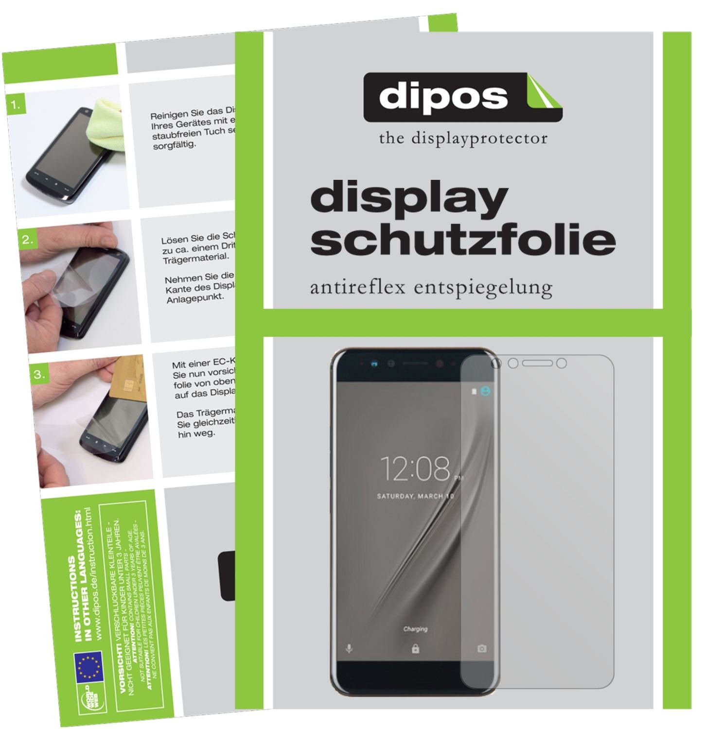 2x Schutzfolie matt für Gome K1 Display-Schutzfoli (1)