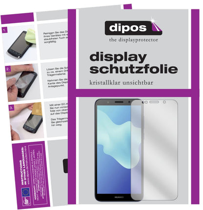2x Schutzfolie klar für Huawei Y5 2018 Display-Sch (1)