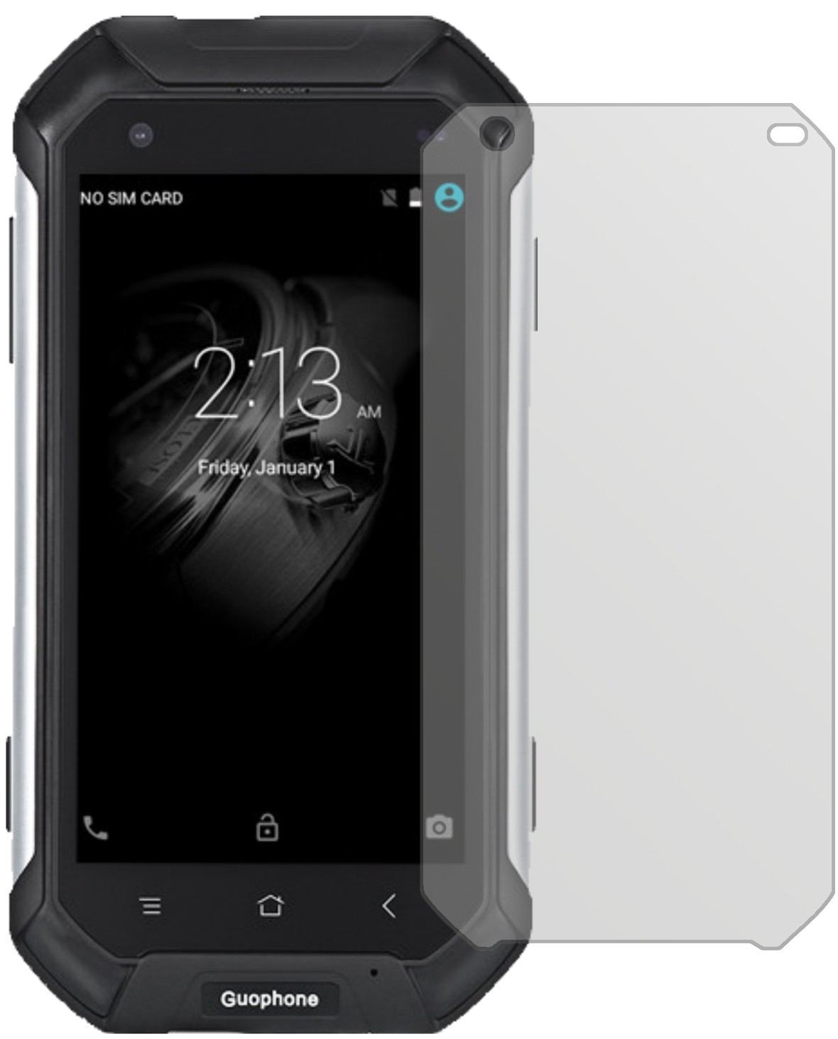 2x Schutzfolie matt für Guophone V19 Display-Schut (2)