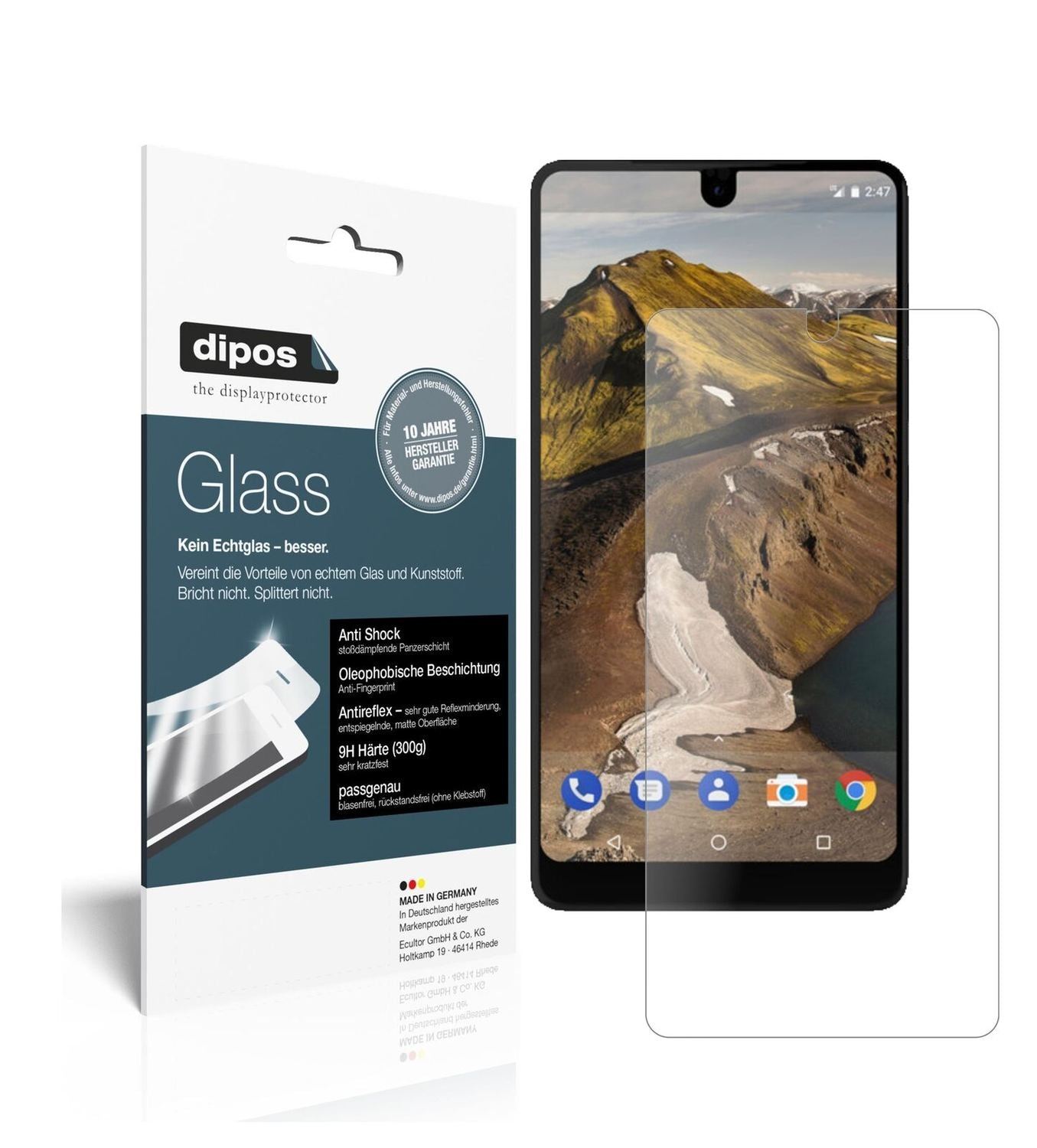 1x 9H Schutzfolie matt für Essential Phone Panzerf (2)