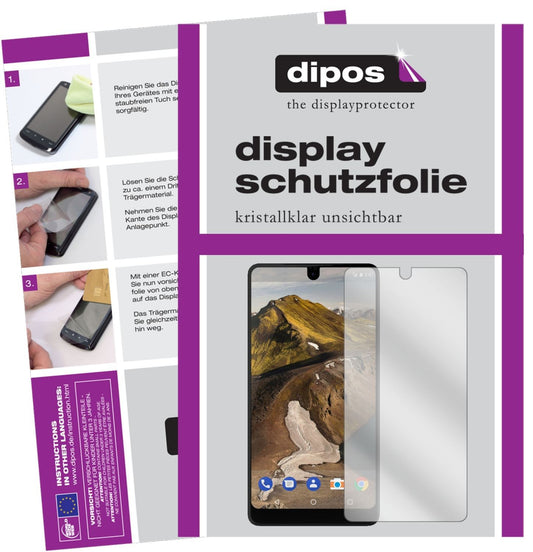 2x Schutzfolie klar für Essential Phone Display-Sc (1)