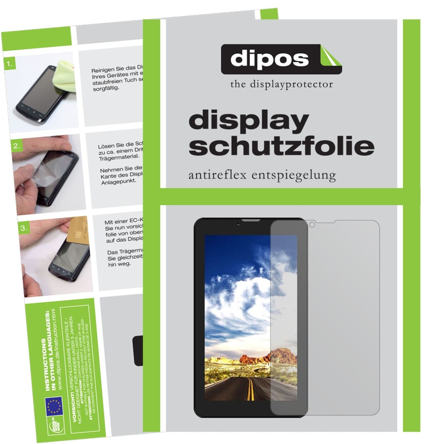 1x Schutzfolie matt für Lava T71 Display-Schutzfol (2)
