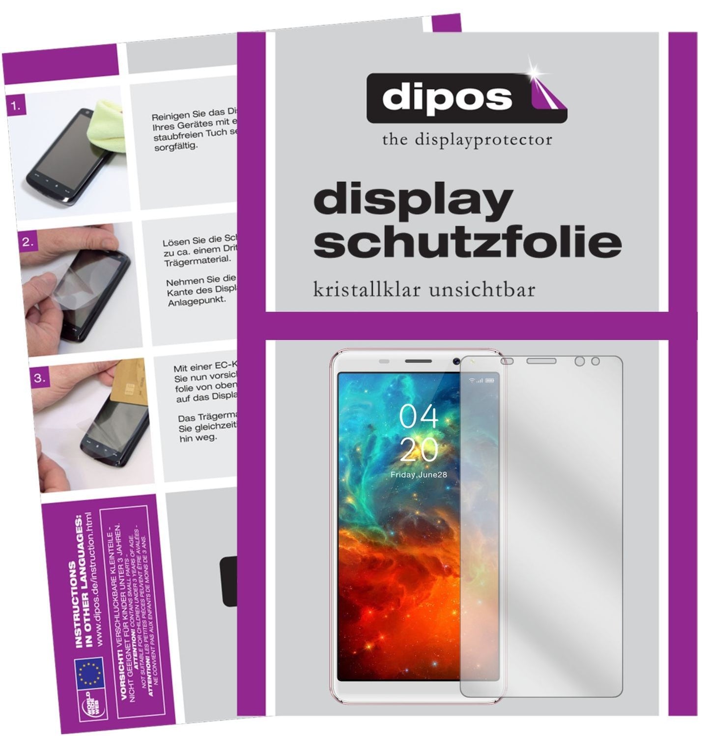 6x Schutzfolie klar für Gooweel S9 Display-Schutzf (1)