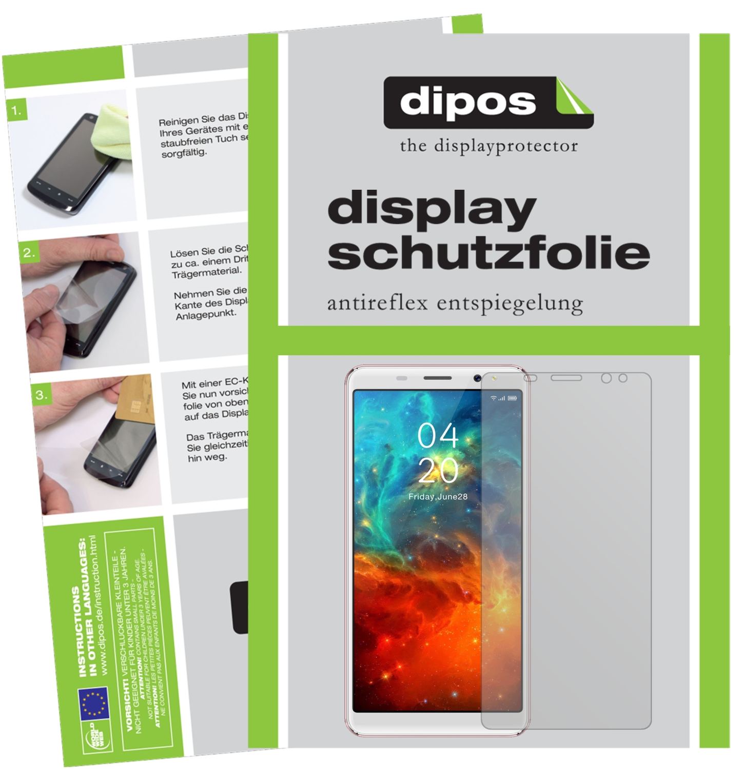 2x Schutzfolie matt für Gooweel S9 Display-Schutzf (1)