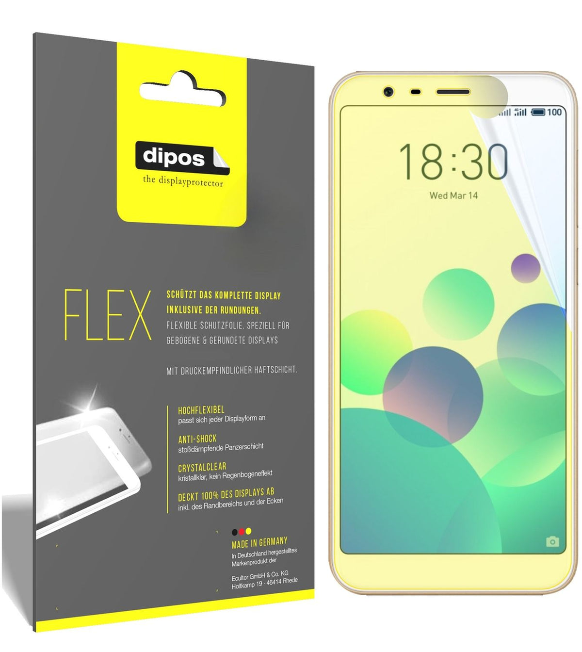 3x 3D Full Cover Schutzfolie für Meizu M8C (1)