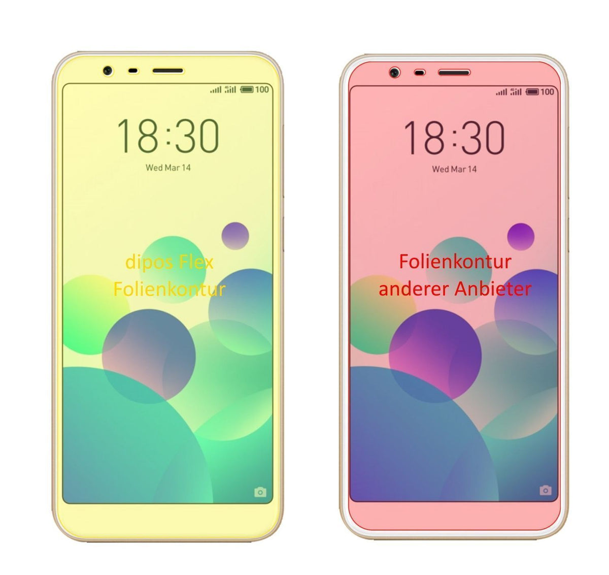 3x 3D Full Cover Schutzfolie für Meizu M8C (2)