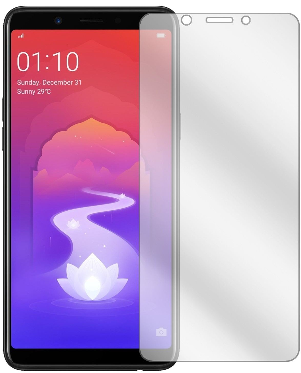 6x Schutzfolie klar für Oppo Realme 1 Display-Schu (2)