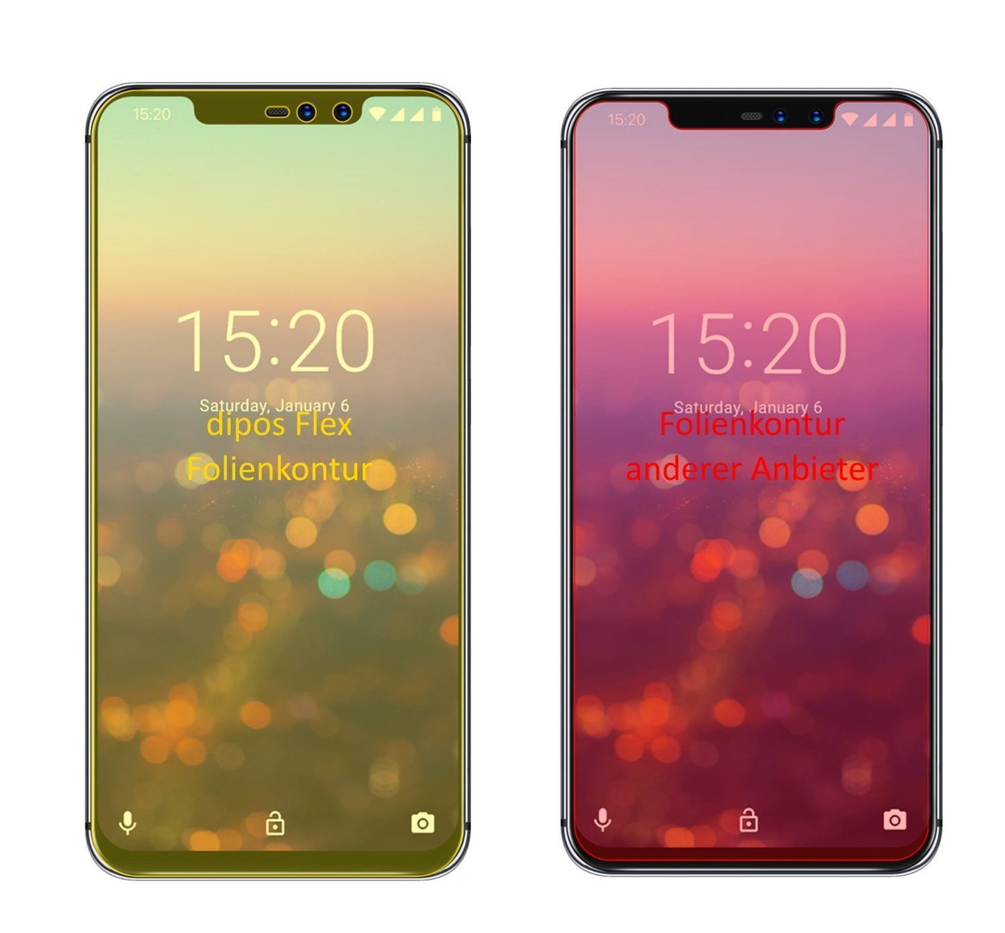 3x 3D Full Cover Schutzfolie für Umidigi Z2 Pro (2)