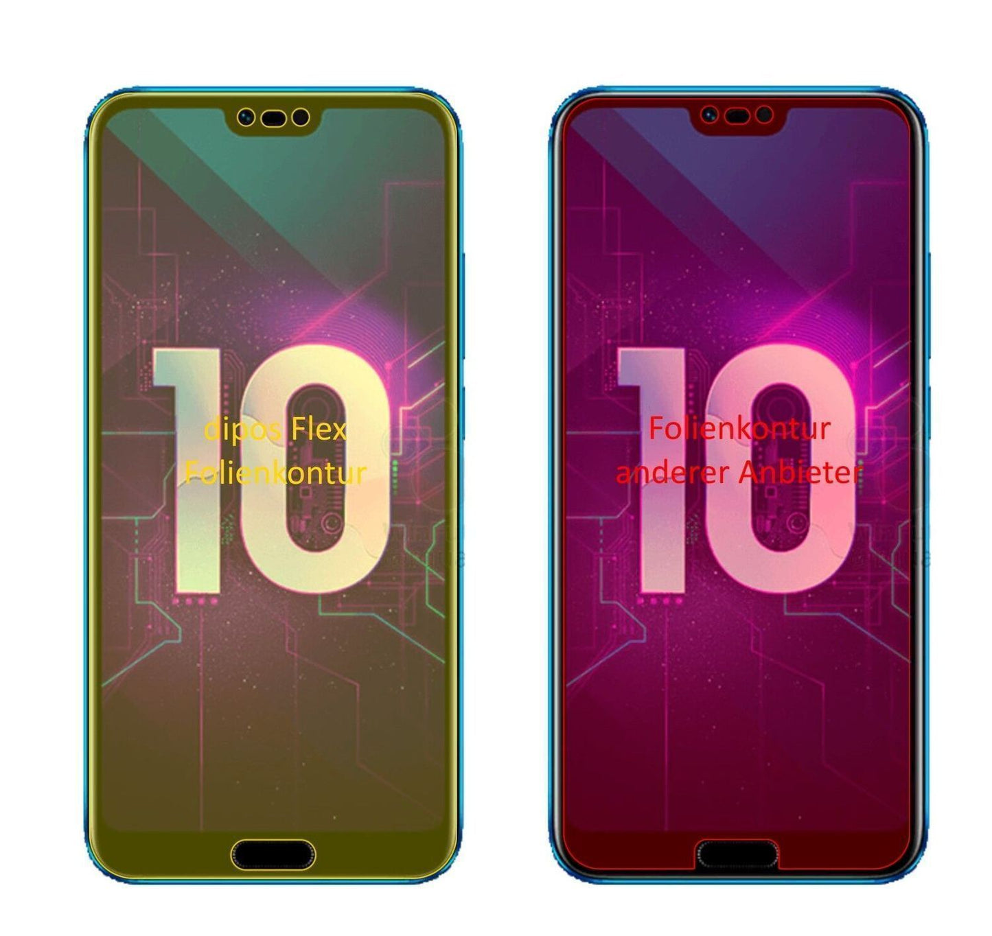 2x 3D Full Cover Schutzfolie für Honor 10 (1)