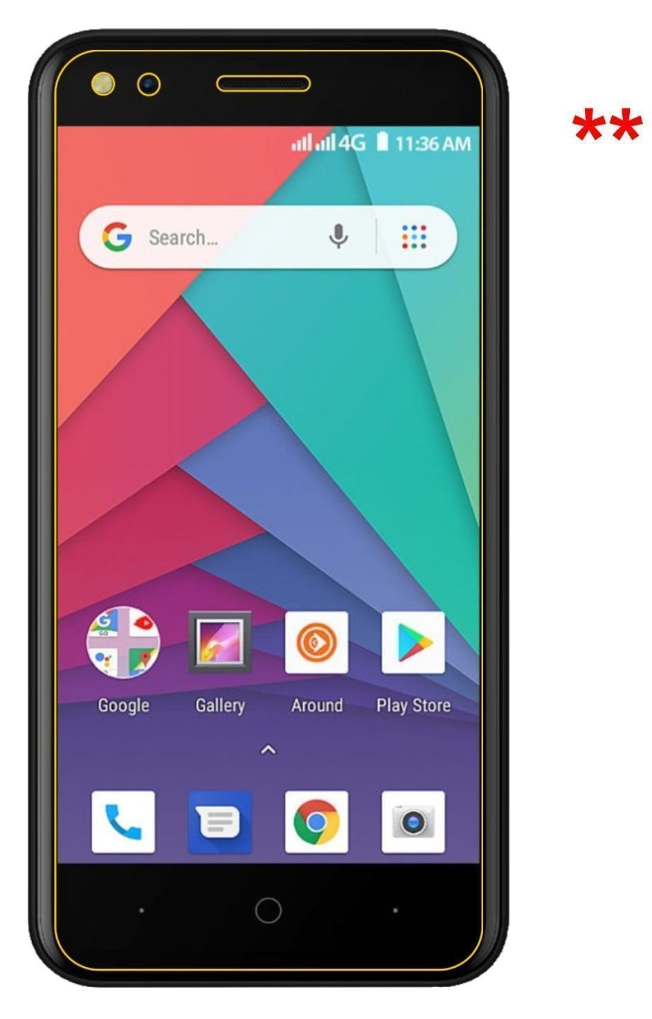 Blickschutzfolie für Micromax Bharat Go matt Schut (5)
