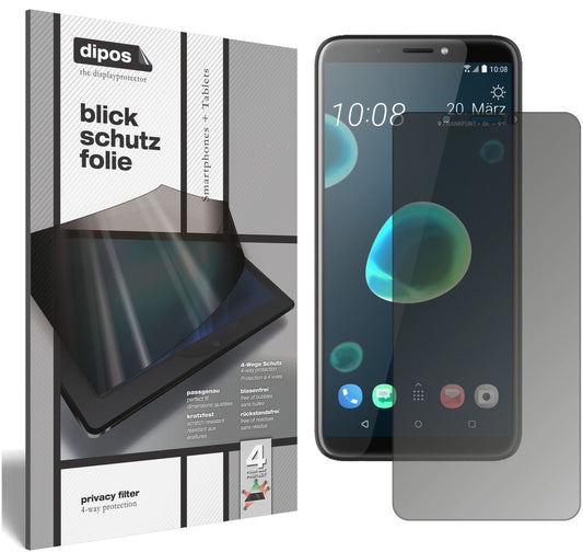 Blickschutzfolie für HTC Desire 12 Plus matt Schut (1)