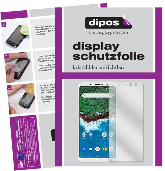 2x Schutzfolie klar für BQ Aquaris X2 Pro Display- (1)
